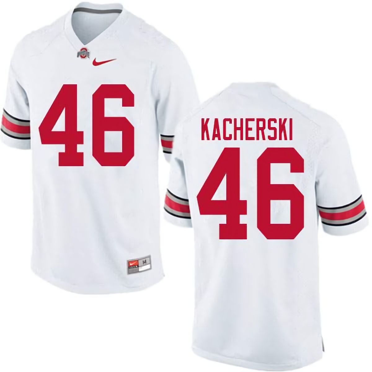 Cade Kacherski Ohio State Buckeyes Men's NCAA #46 Nike White College Stitched Football Jersey GGL8656CA